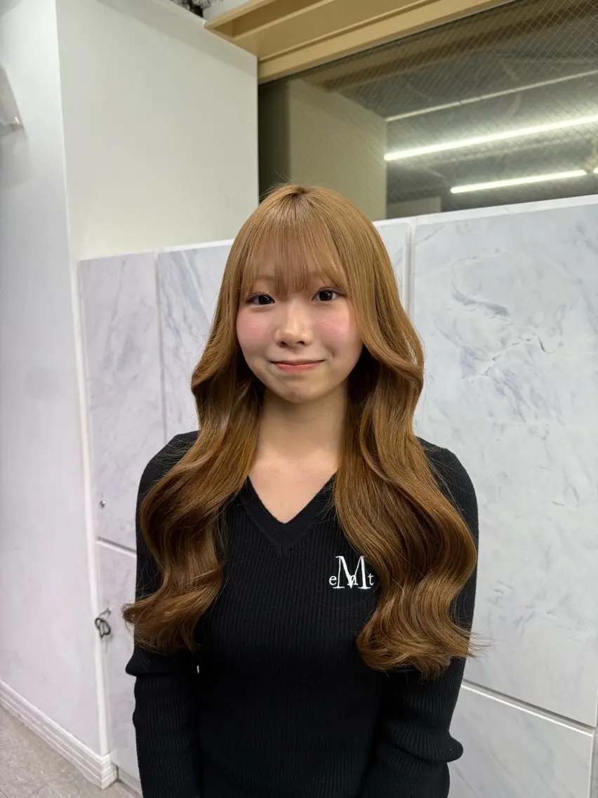 ロング ヘアカラー エクステ とも🏆プルエクステ /髪質改善🏆渋谷のヘアスタイル