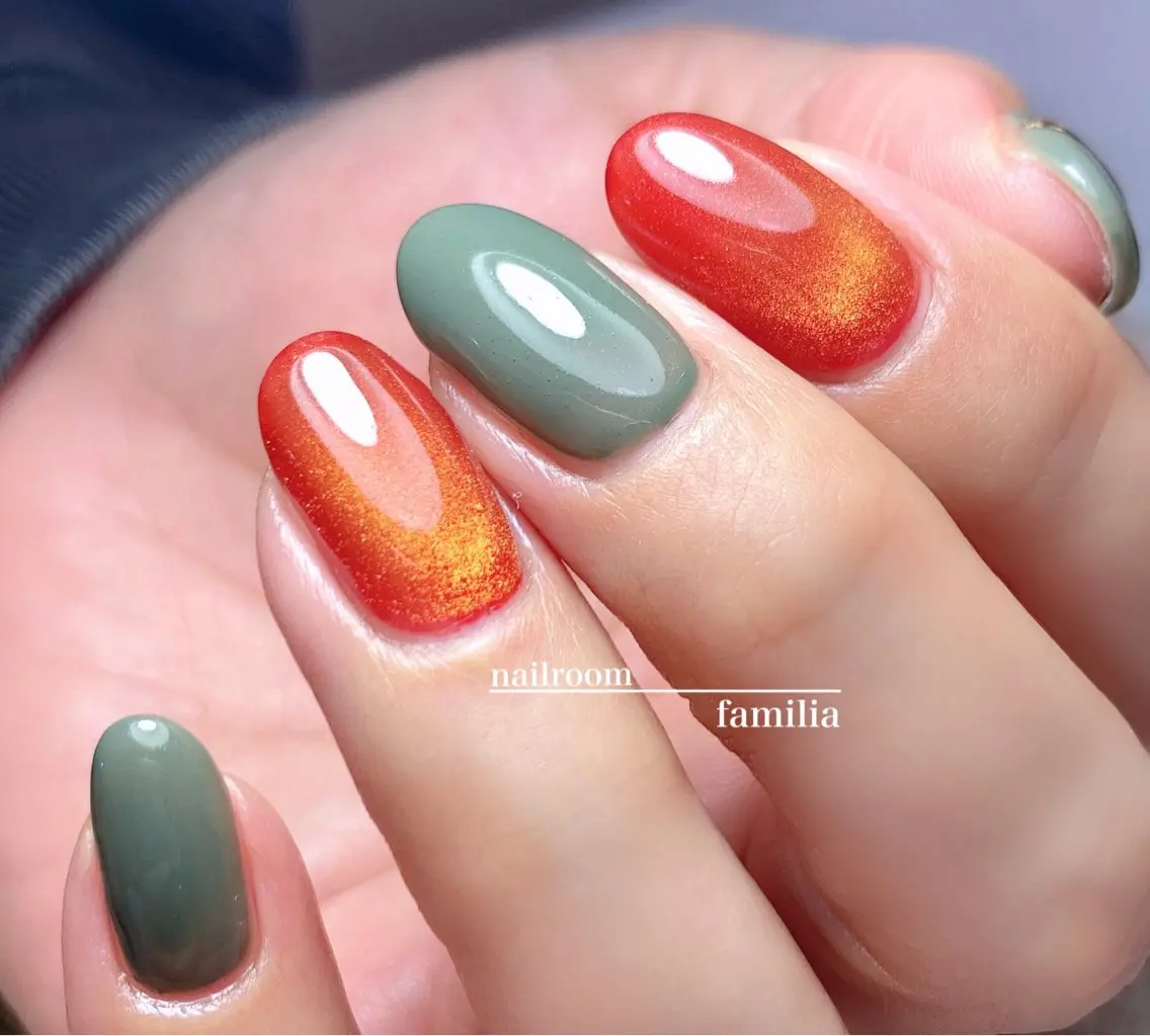 ネイル マグネットネイル ハンドネイル -nailroom- familiaのネイルデザイン