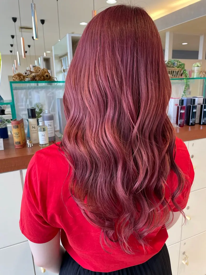 ロング カット ヘアカラー トリートメント 日置 大智のヘアスタイル