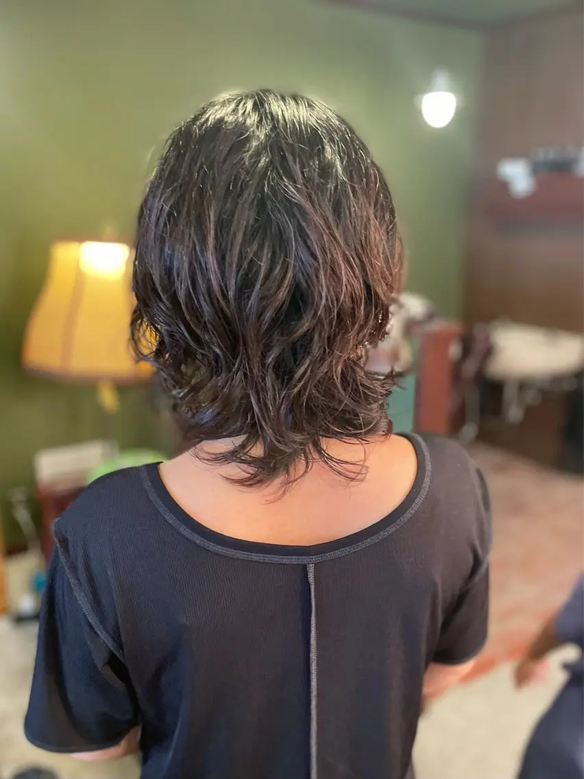 ミディアム パーマ カット パーマ PATH-hair. storeのヘアスタイル