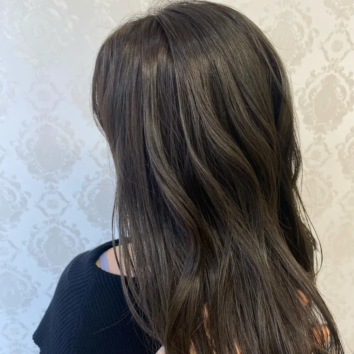 ミディアム 髪質改善 トリートメント カット ヘアカラー トリートメント ココロ☀️ CLUTCH天王寺店のヘアスタイル