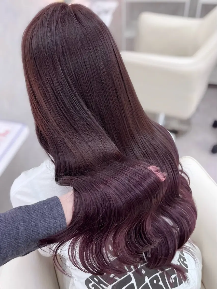 《ご新規様限定価格》⭐️🍒透明感〈ブリーチ不使用〉カラーオンカラー🍒⭐️1stepトリートメント付きの写真