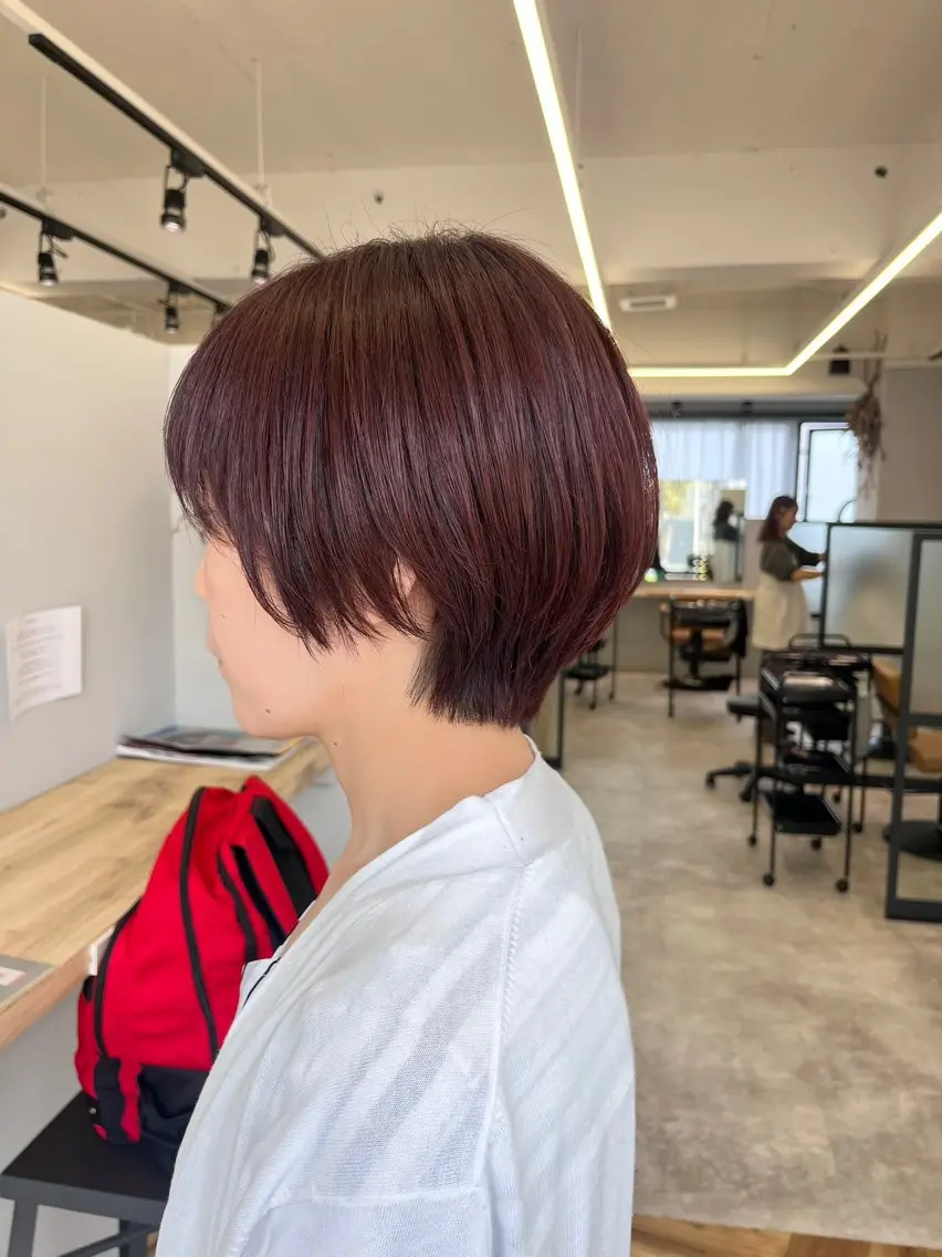 ショート ショートヘア 木寺 樹莉のヘアスタイル