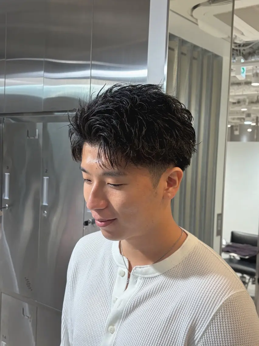 ショート パーマ メンズ メンズパーマ fifth札幌 遠藤 煌弥のヘアスタイル