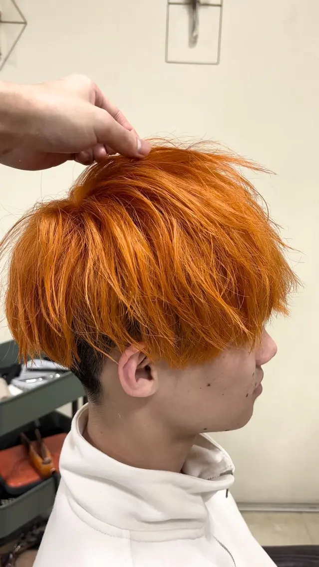 カラー メンズ 会社で浮かない ビジネスヘア/心斎橋のヘアスタイル