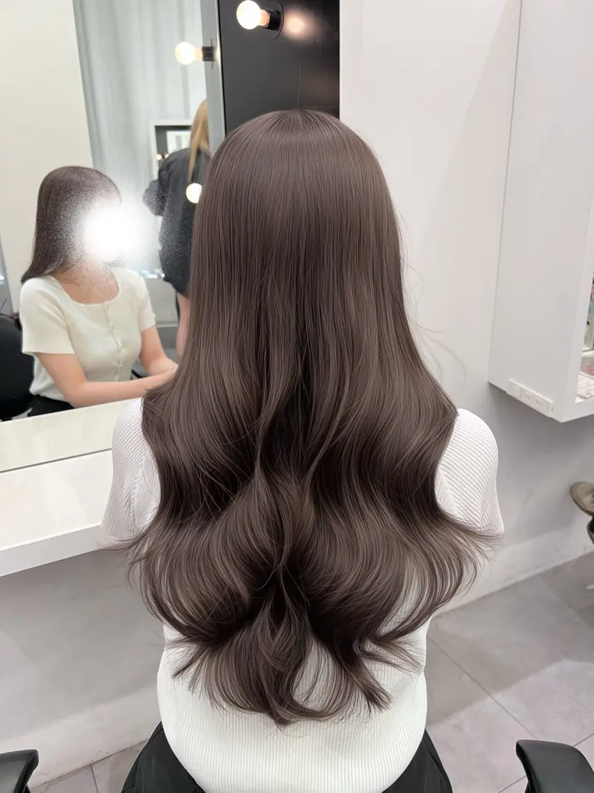 ロング ヘアカラー しゅういち/赤み消し カラー特化のヘアスタイル