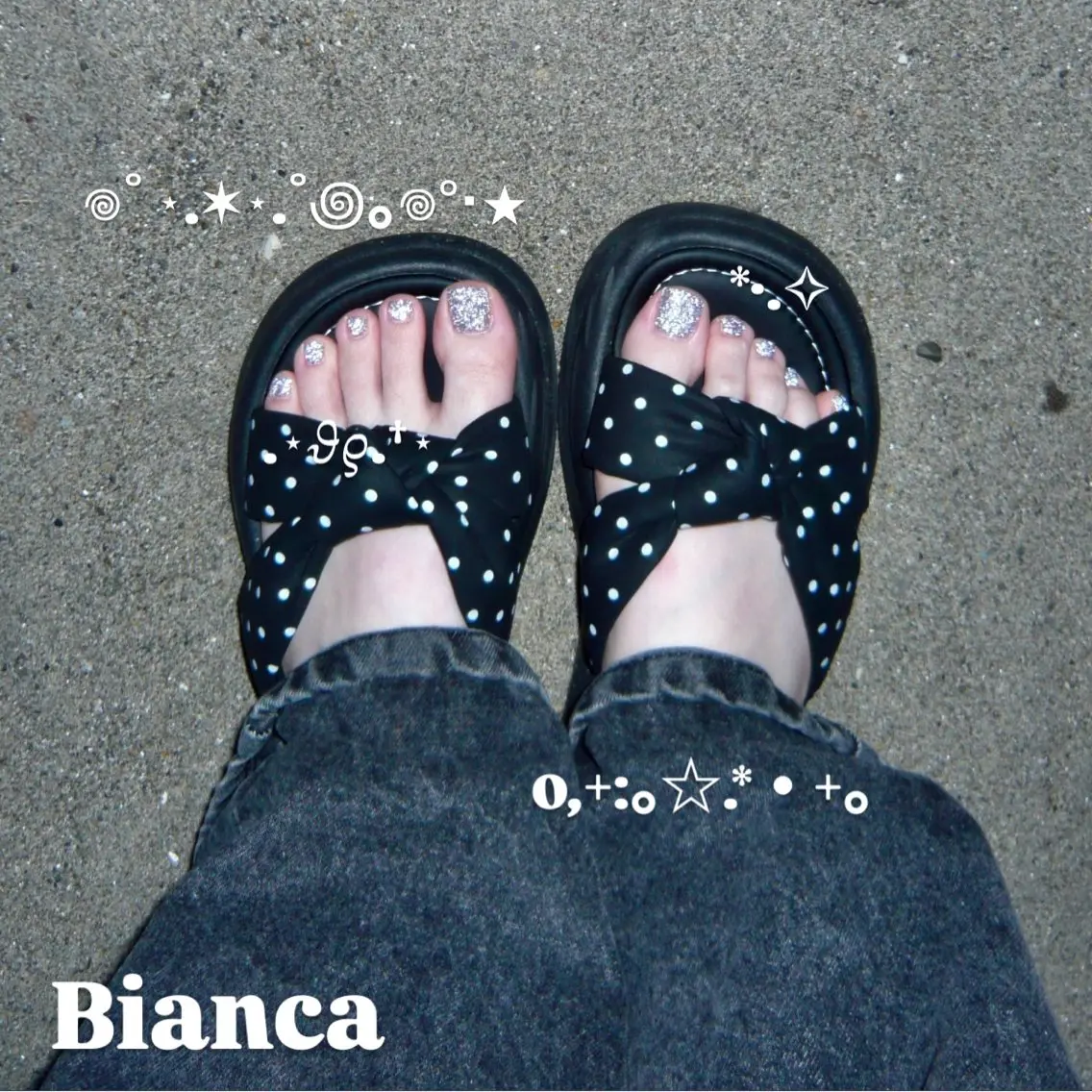 ネイル フラッシュネイル キラキラネイル フットネイル Bianca✮* 阿佐ヶ谷✮*RIOのネイルデザイン