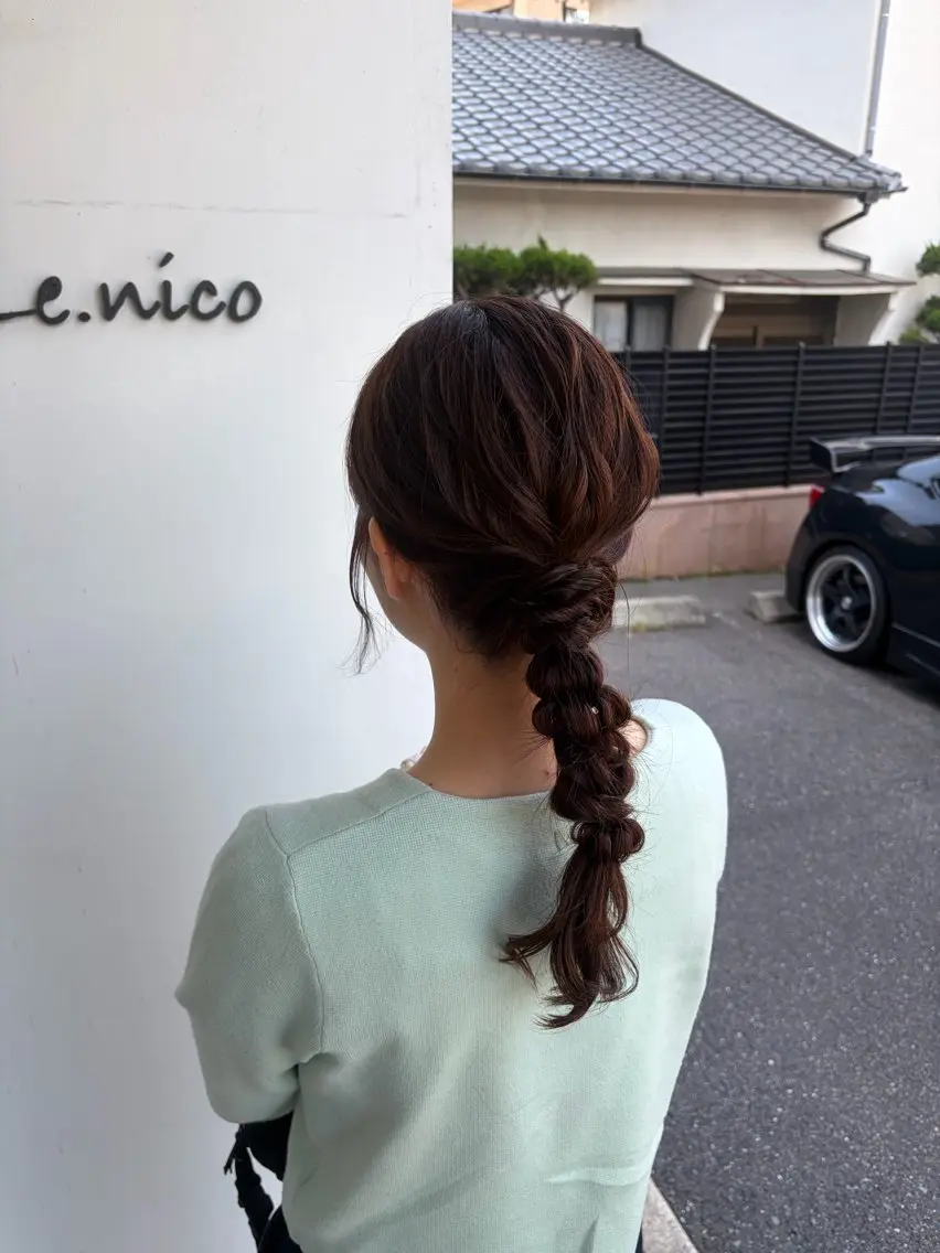 ヘアセットの写真