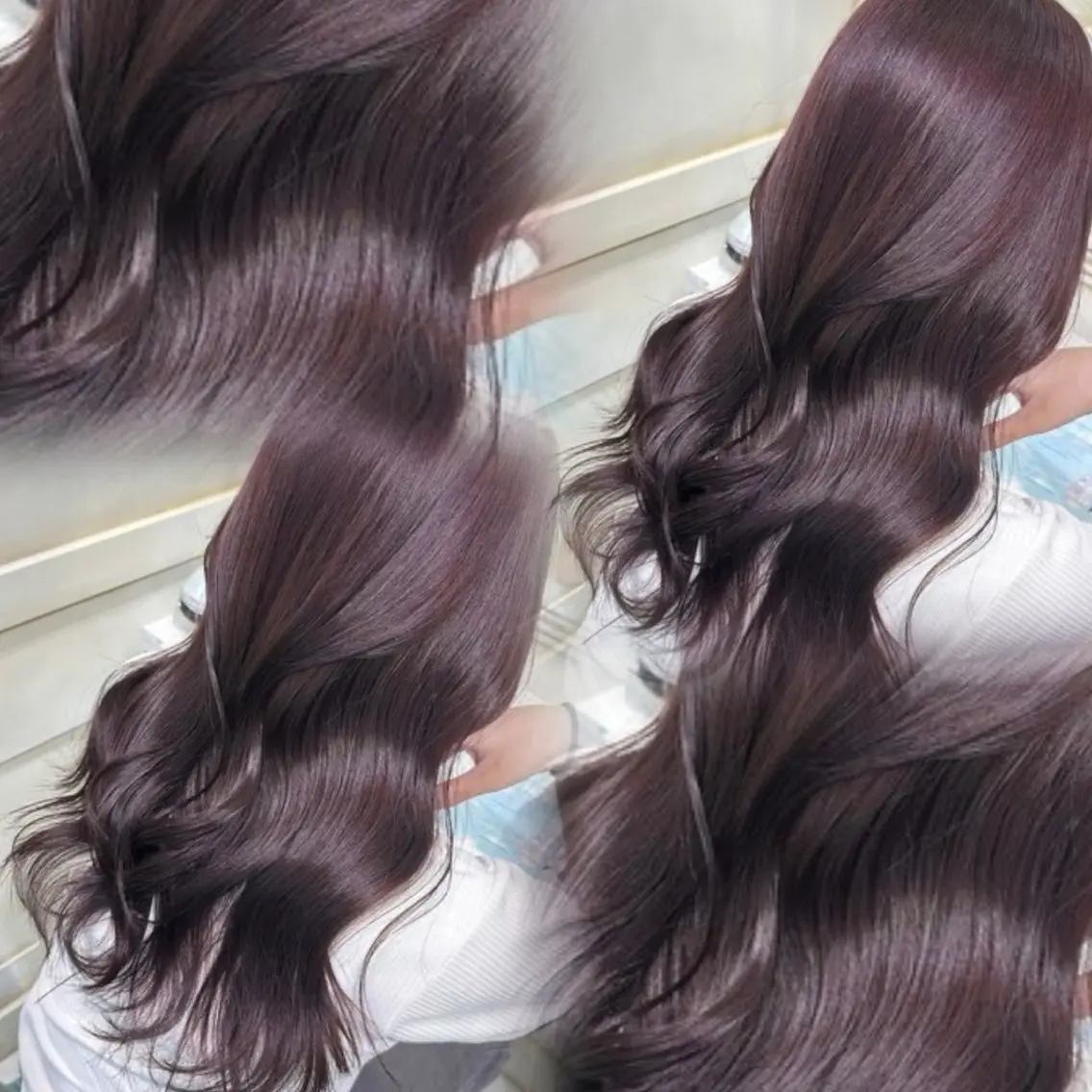 セミロング カラー ヘアカラー トリートメント 💖ダブルカラー/ ケアカラー/レナ💖のヘアスタイル