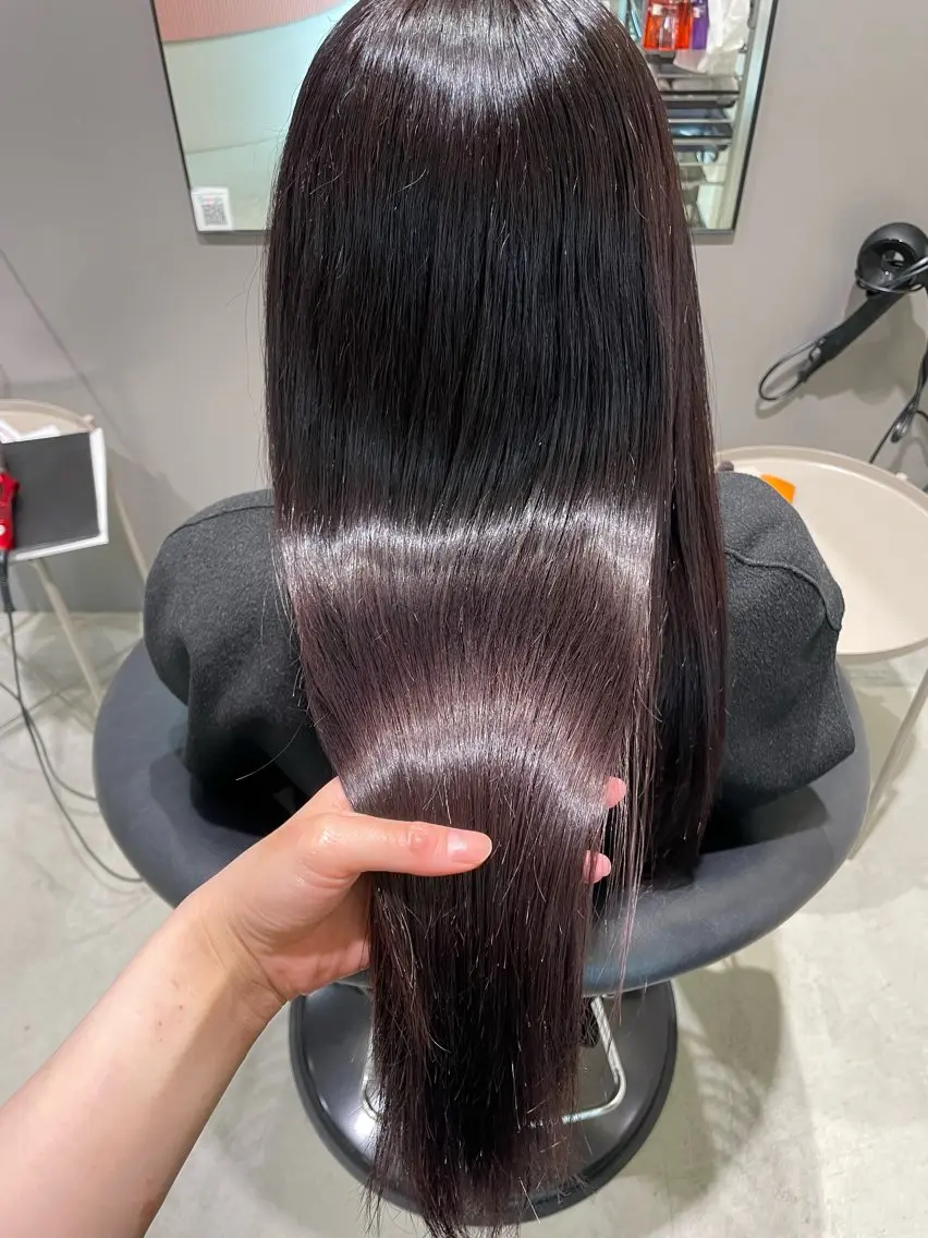 ロング カラー ヘアカラー ないとう ゆうかのヘアスタイル
