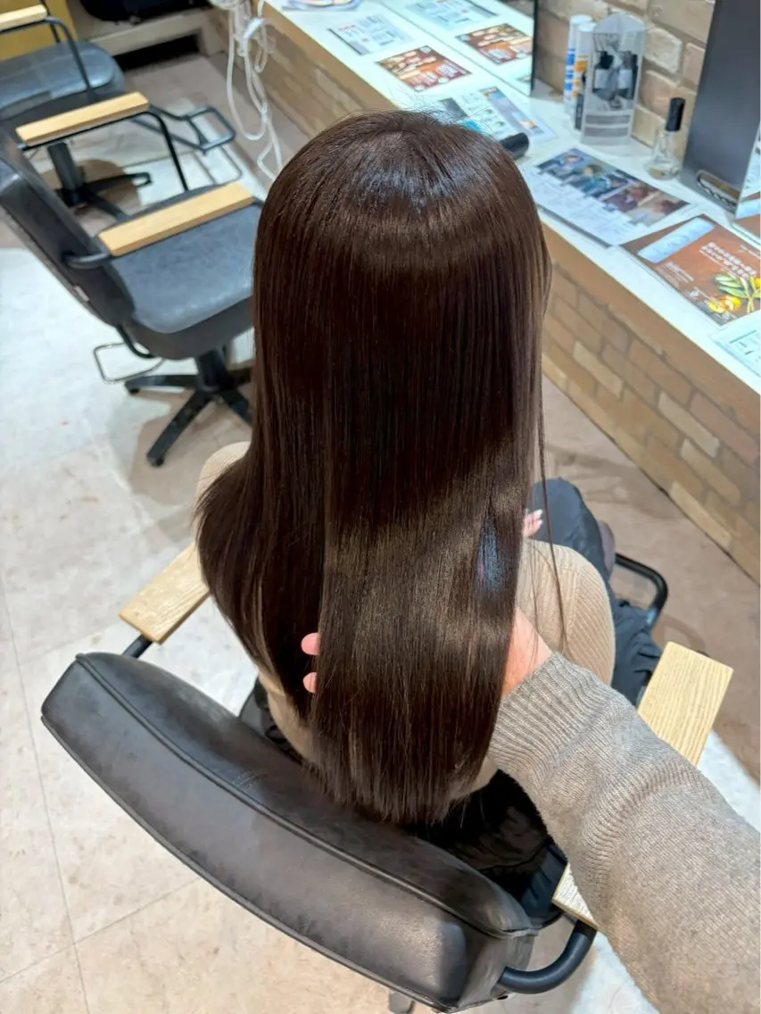 ロング ヘアカラー 暖色カラー 髪質改善/りん💕のヘアスタイル
