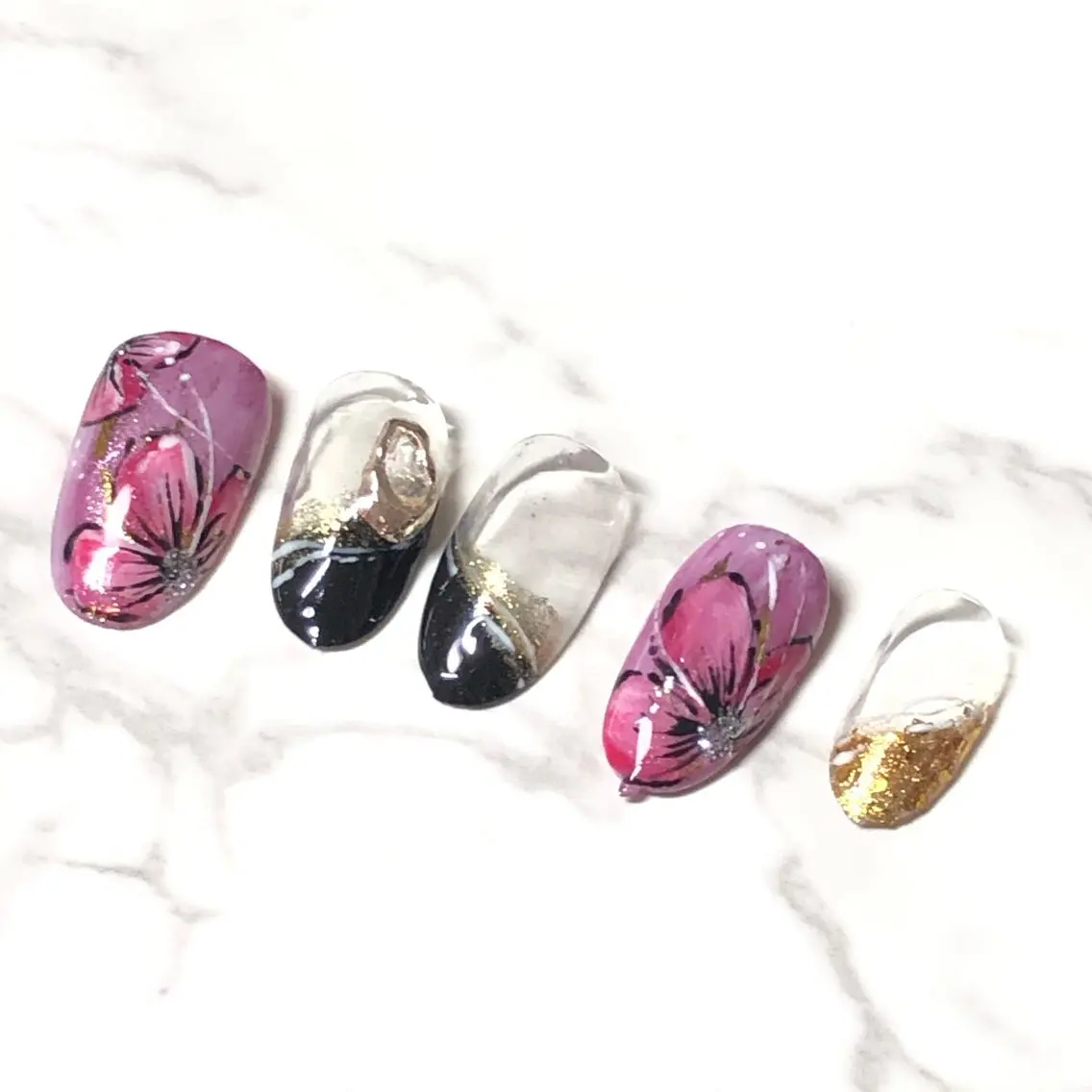 ネイル フラワーネイル 北名古屋市 A-Nailのネイルデザイン