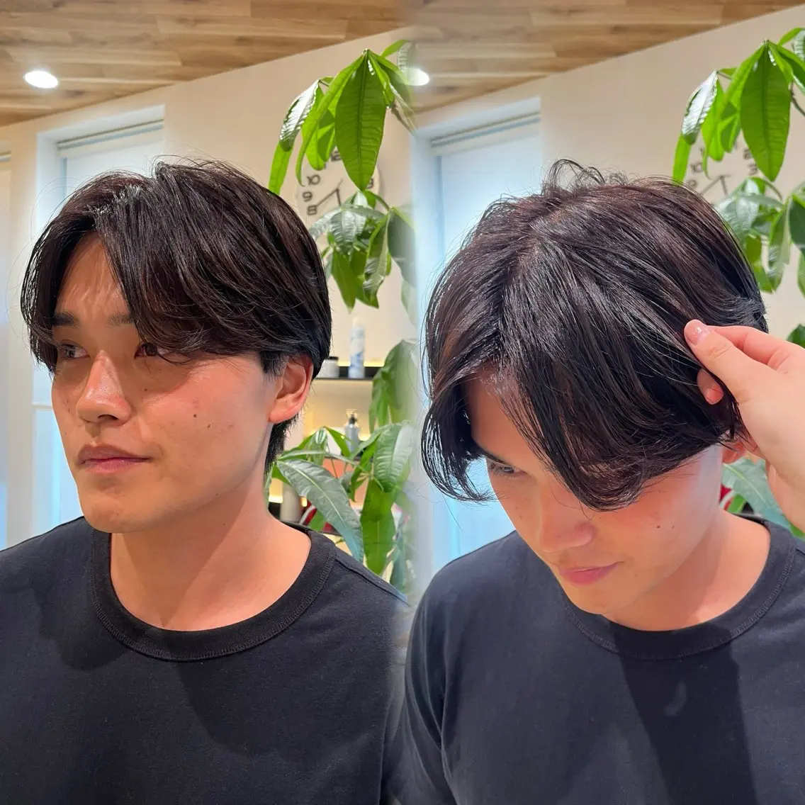 カラー メンズ ブラウンカラー 田村 瑠菜のヘアスタイル