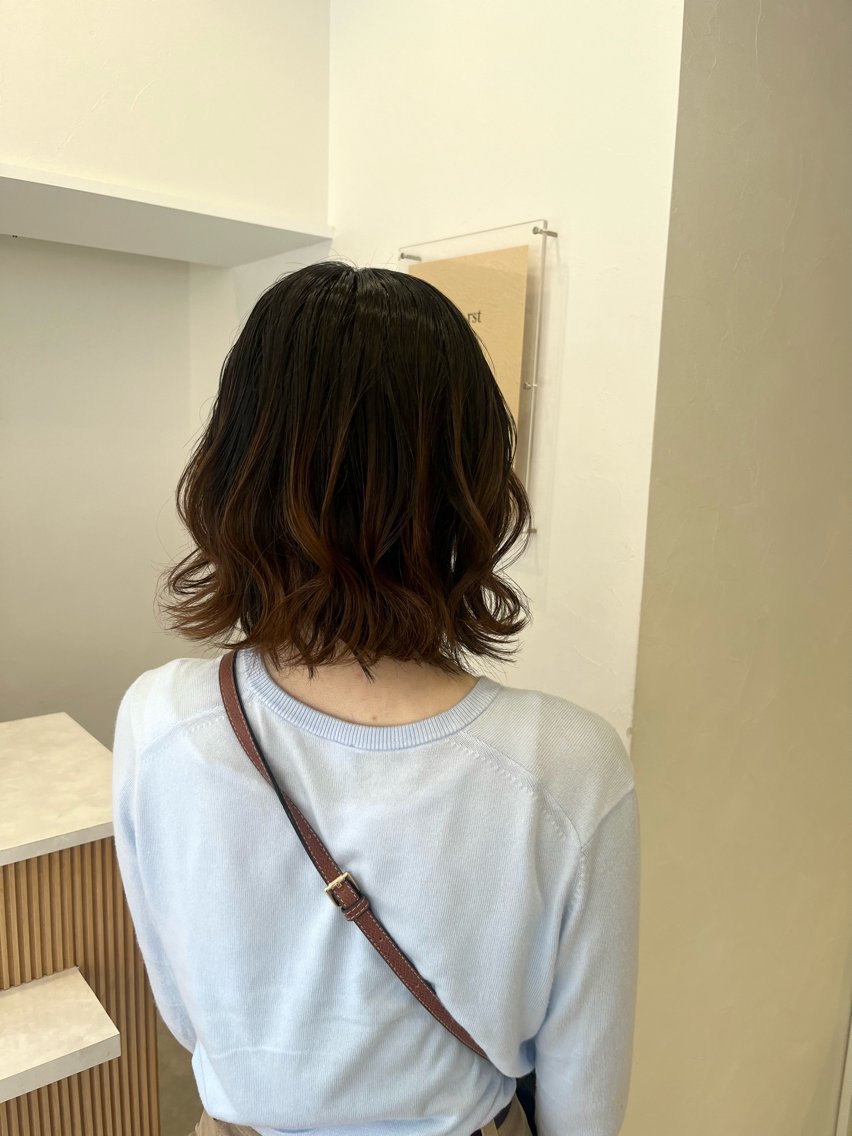 ミディアム ヘアセット 山北 絵里菜のヘアスタイル