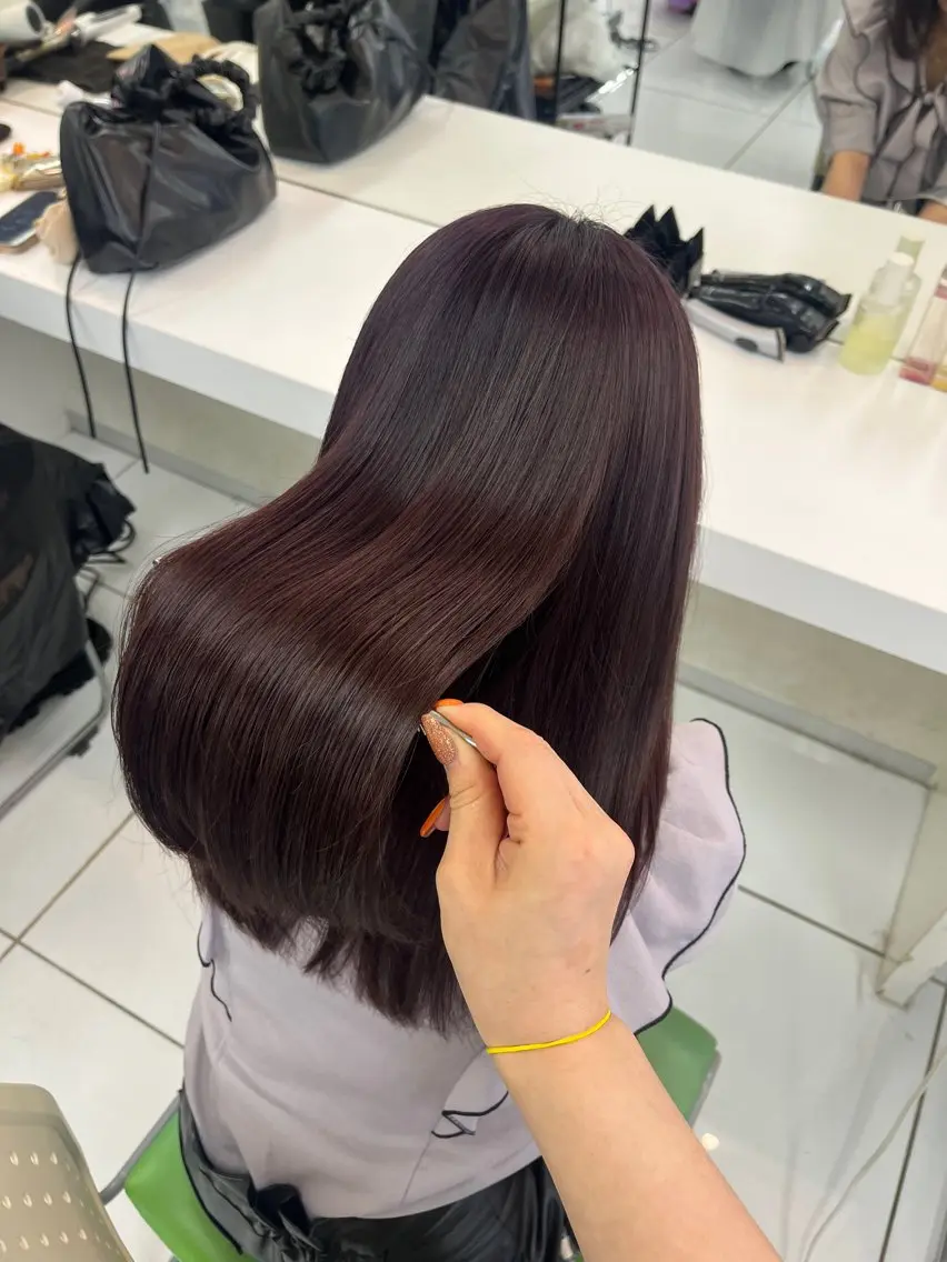 カラー Miwa🦋渋谷/ 透明感カラー/セットのヘアスタイル