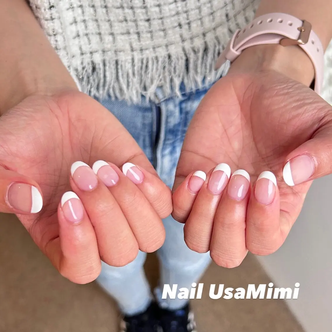 ネイル ジェルネイル マグネットネイル 持ち込み ワンカラーネイル パラジェル 本町ネイルNail UsaMimiのネイルデザイン