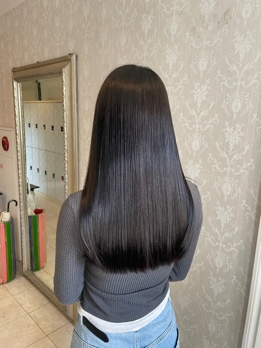 セミロング カラー ベージュカラー ブリーチ ブラウンカラー カシス 透明感カラー カット ヘアカラー トリートメント 烏丸/艶髪/レイヤー /韓国風/廣瀬尚輝のヘアスタイル