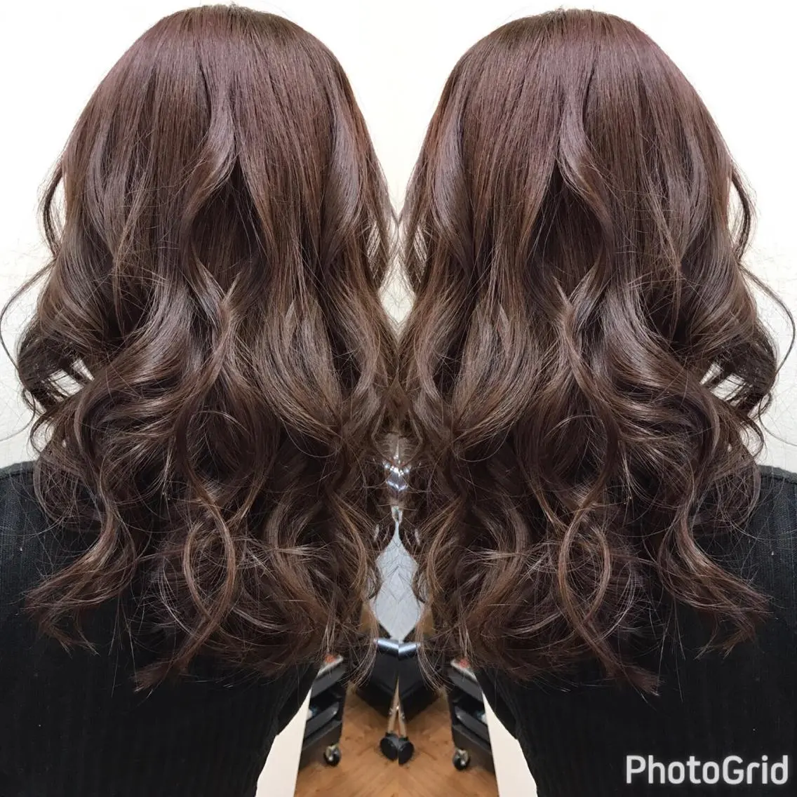ロング カラー パーマ ヘアアレンジ キッズ ネイル マツエク・マツパ イルミナカラー SHIORI💜口コ ミNo.1艶カラーのヘアスタイル