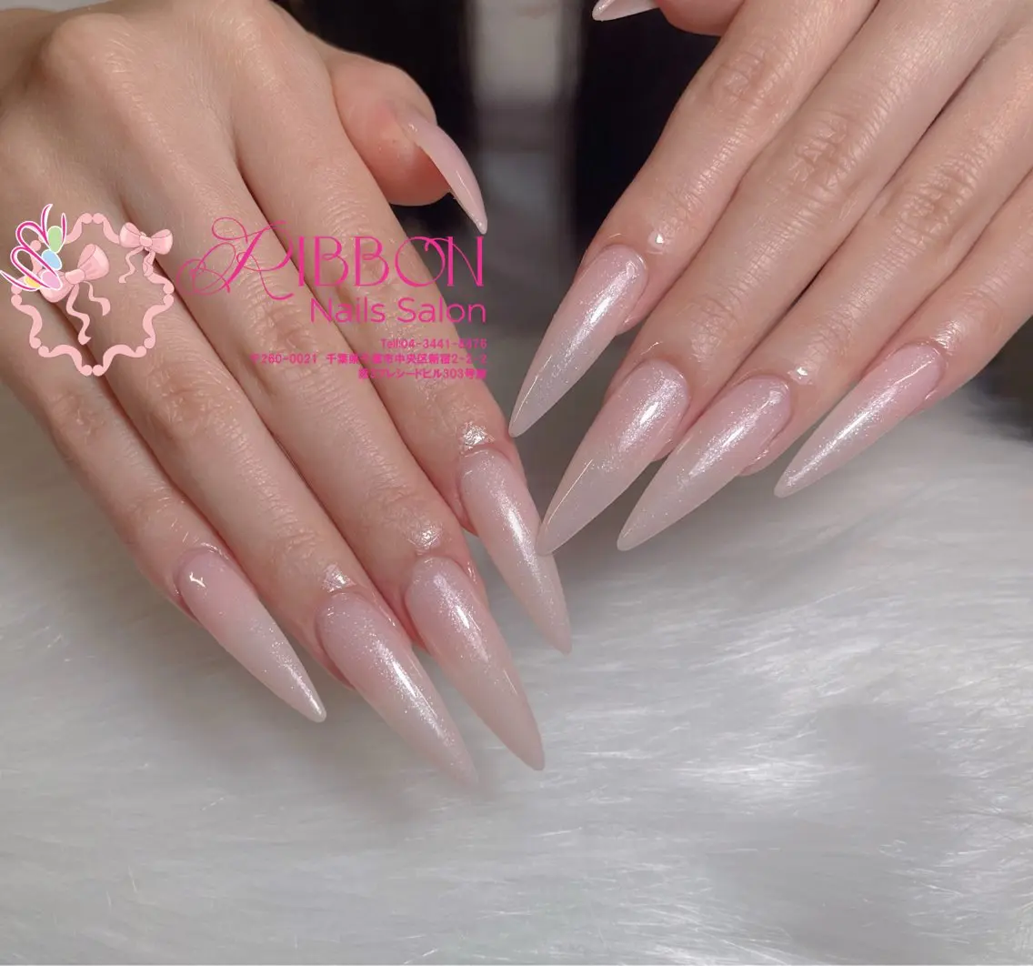 ネイル フットネイル フレンチネイル ジェルネイル マグネットネイル 持ち込み ハンドネイル Ribbonnail salonのネイルデザイン