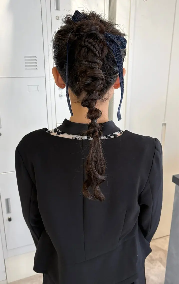 ロング ヘアアレンジ 結婚式・ブライダル 河野いずみ レイヤー/ボブ 🤍のヘアスタイル