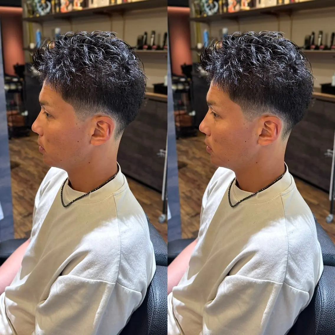 メンズ フェードカット スパイキーショート カット 久保 貴大のヘアスタイル