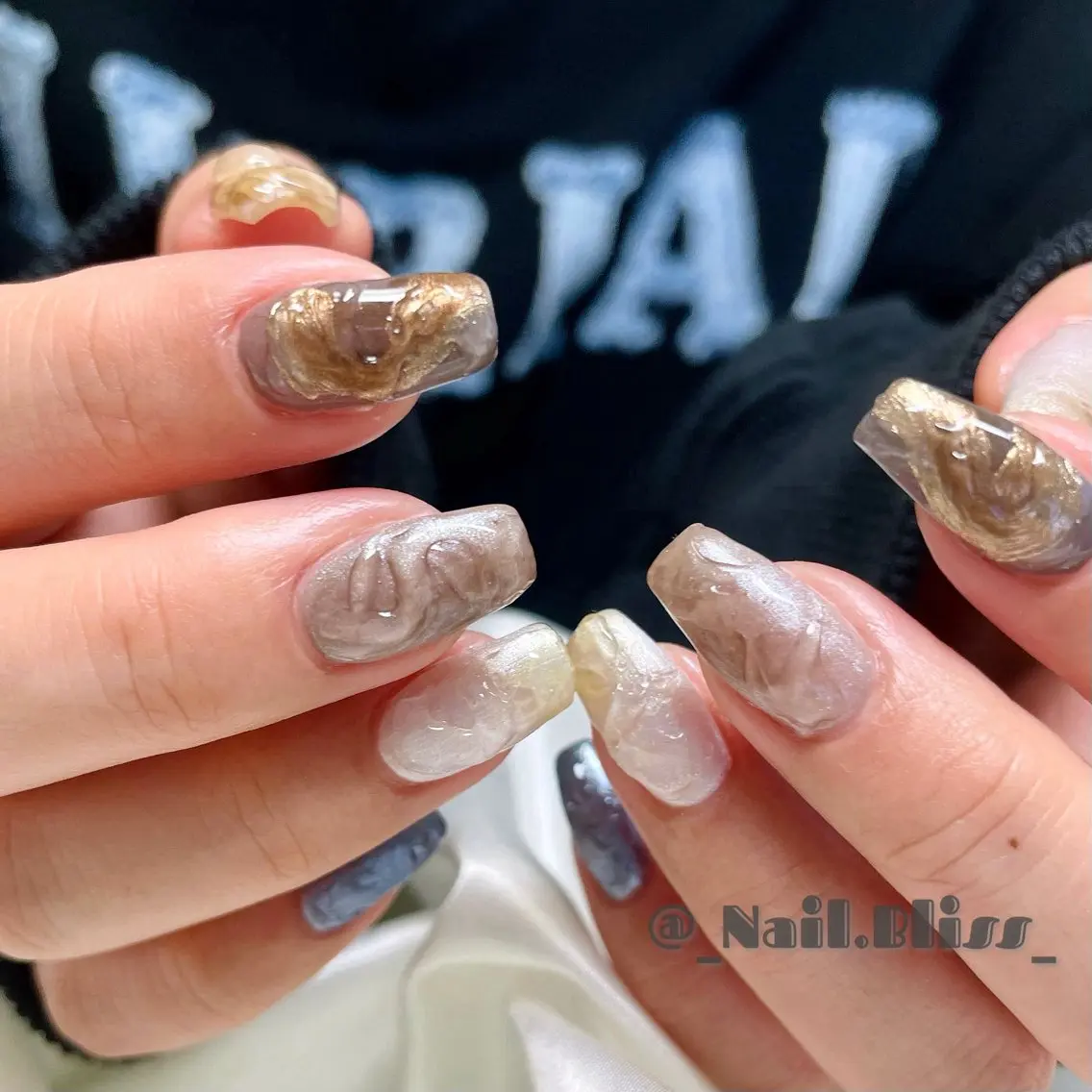ネイル 持ち込み ニュアンスネイル ハンドネイル NAIL BLISSのネイルデザイン