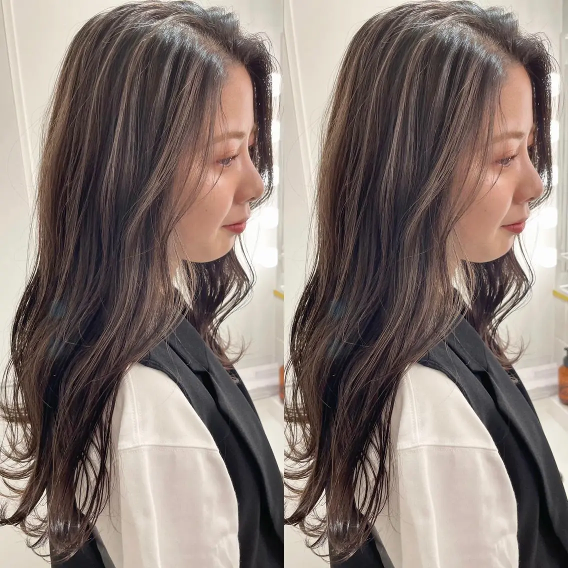 ロング カラー ヘアカラー 髪質改善will hairdesignのヘアスタイル