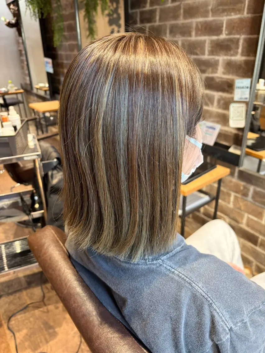 ミディアム ボブ arbos/鳳美容室 mahoのヘアスタイル