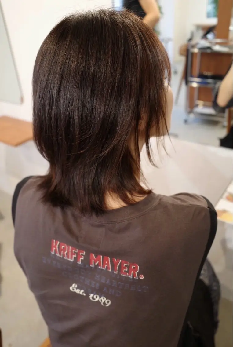 カラー 池田 柑美のヘアスタイル