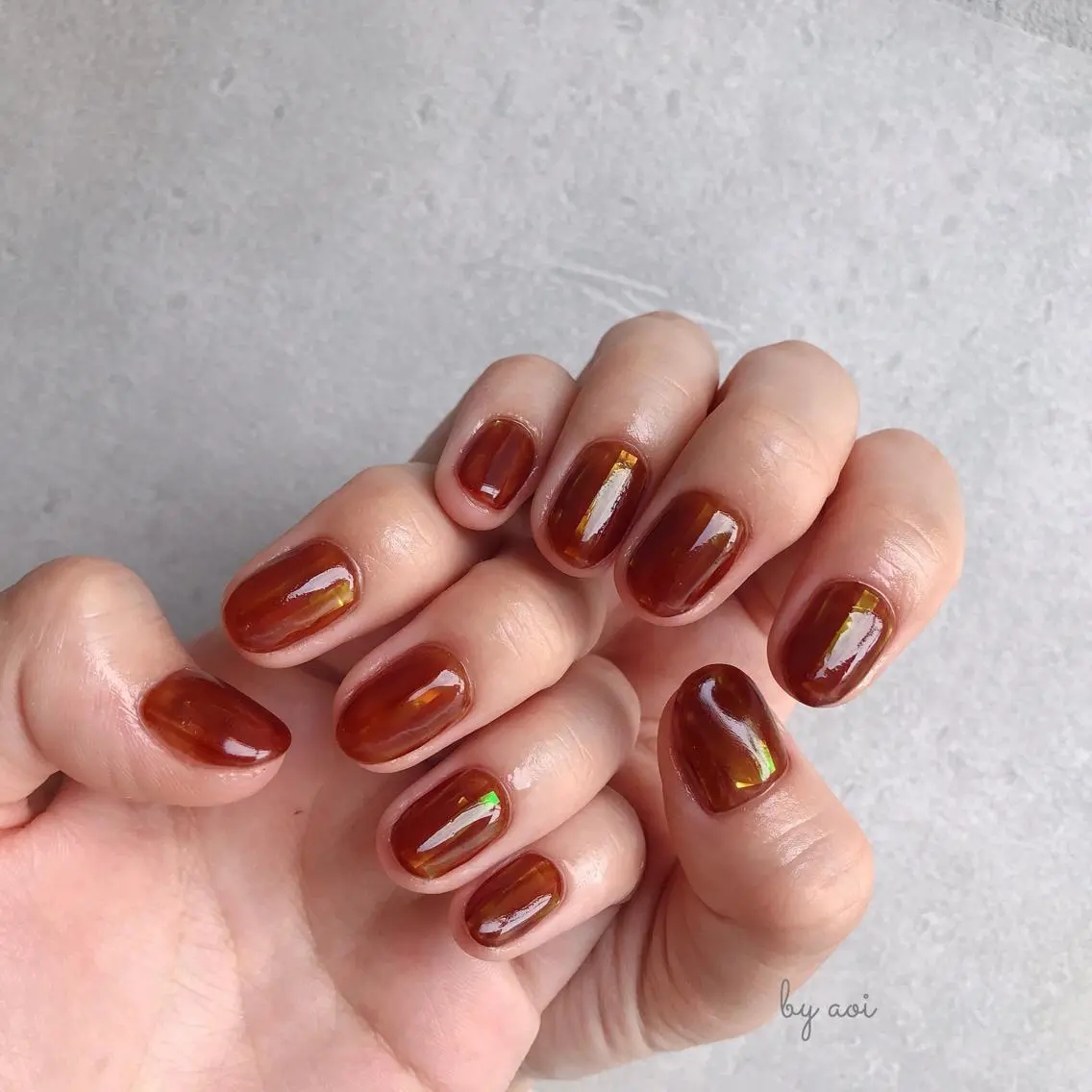 ネイル べっ甲ネイル ハンドネイル フットネイル Utopia nail_のネイルデザイン