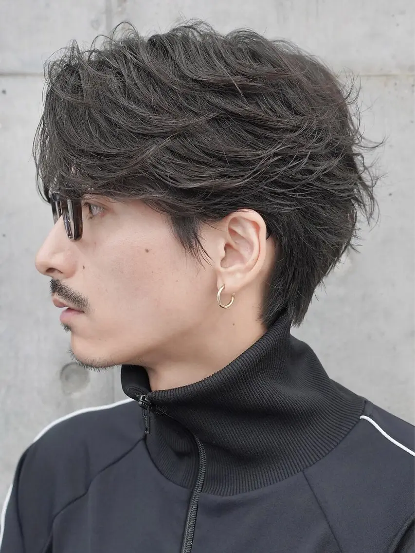 ショート カラー パーマ ヘアアレンジ メンズ カット パーマ fifth 窪田潤平のヘアスタイル
