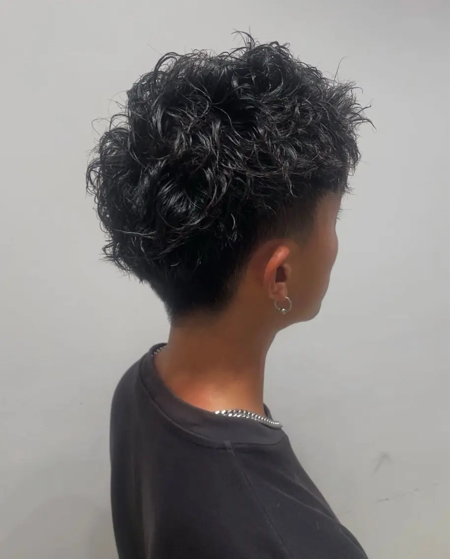 ショート カット パーマ BLEACH 🟥 PERM 天神🏆のヘアスタイル