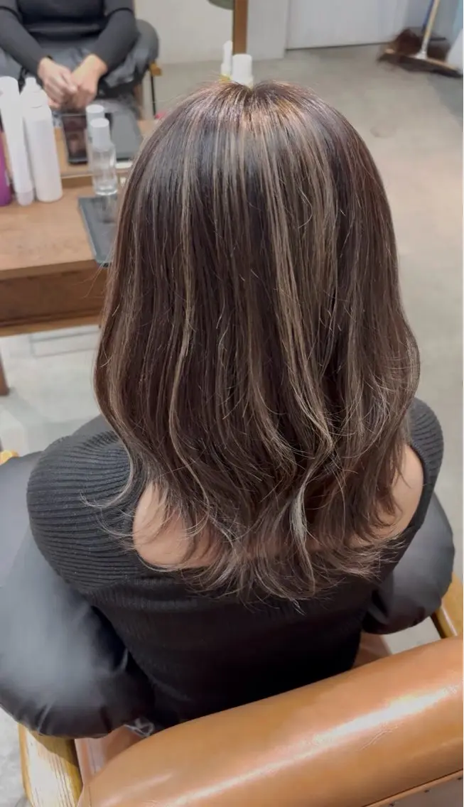 セミロング カット ヘアカラー トリートメント SONO 【一宮】のヘアスタイル