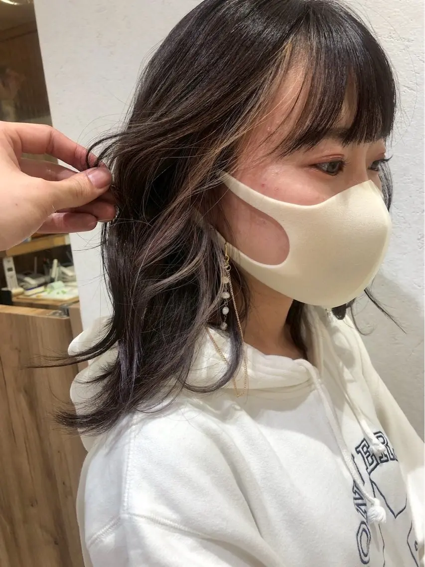 【ミニモ限定】ブリーチ1回でつくるインナーカラー ✨の写真