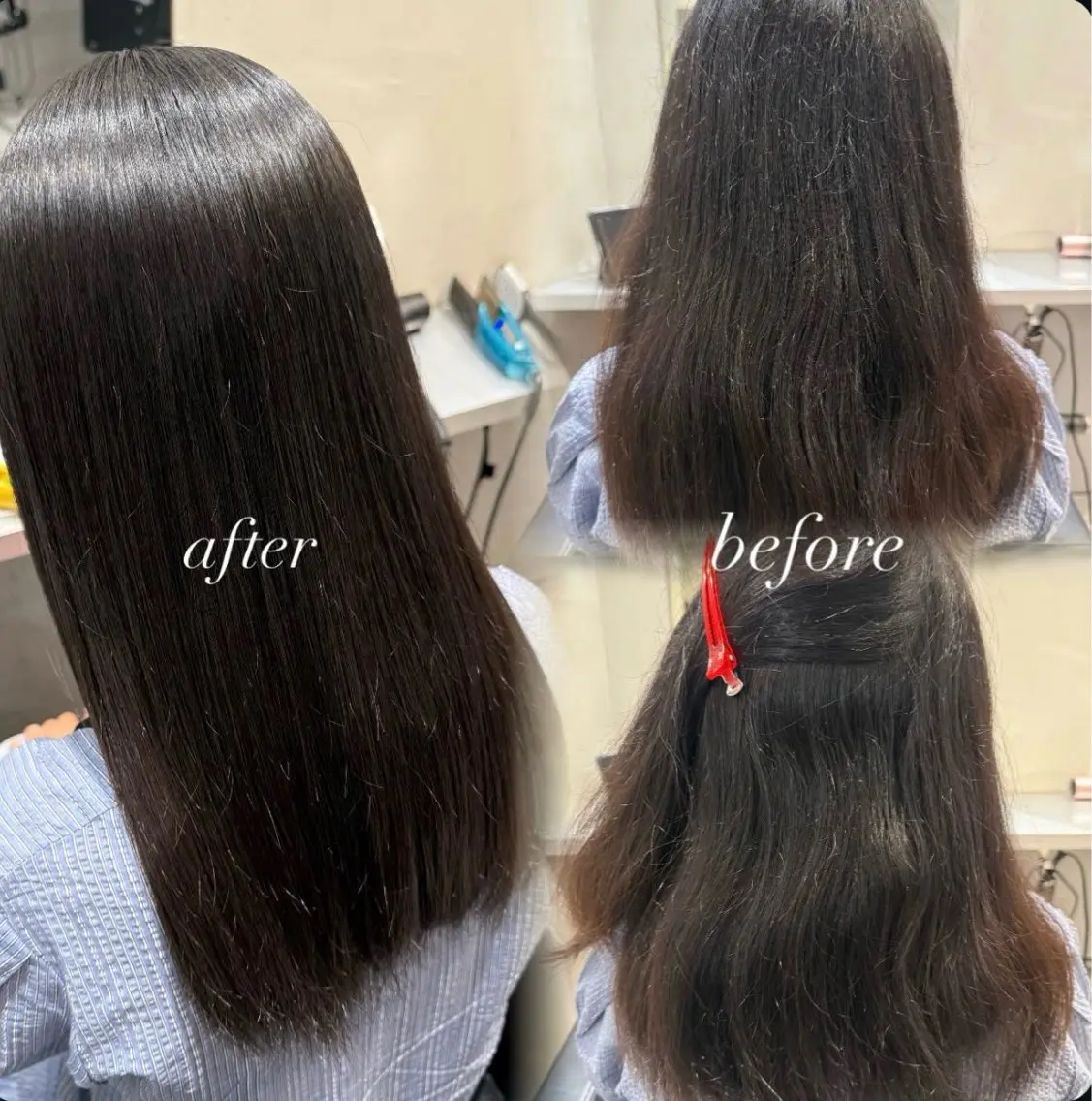 セミロング カット ヘアカラー 縮毛矯正 トリートメント エクステ× 前髪,顔周り そうまのヘアスタイル