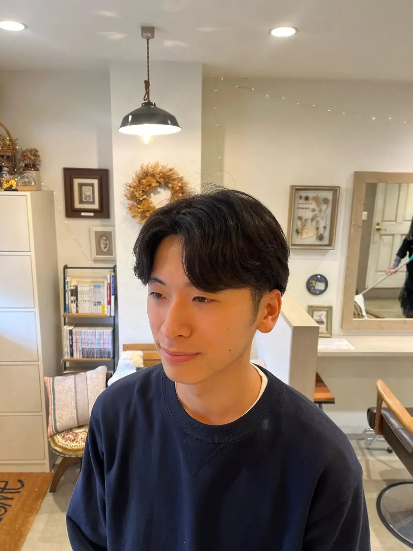 カット+ニュアンスパーマ(毛流れパーマ)🌬️の写真