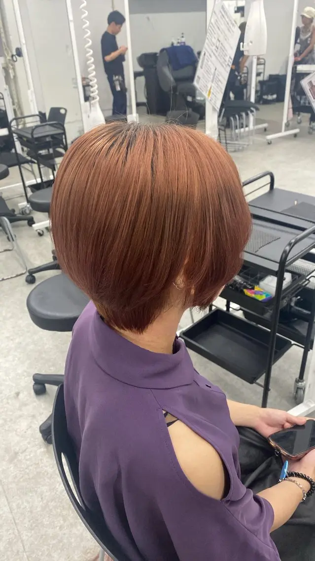 ショート Ma2Ri /ゆるふわ暖色カラーのヘアスタイル