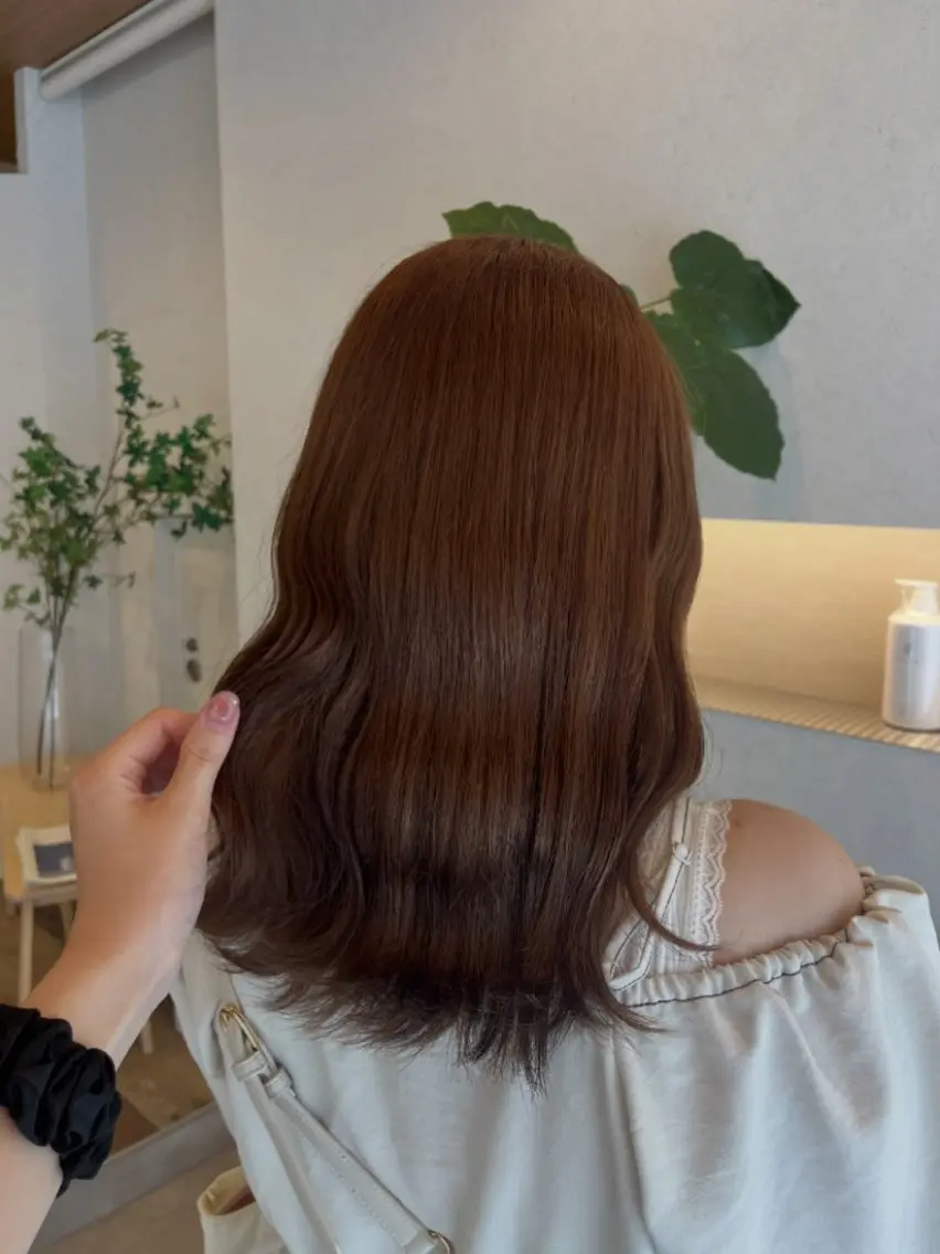 カラー ブリーチ ブリーチなしカラー ヘアカラー 髪質改善/カラー utari Yuraのヘアスタイル