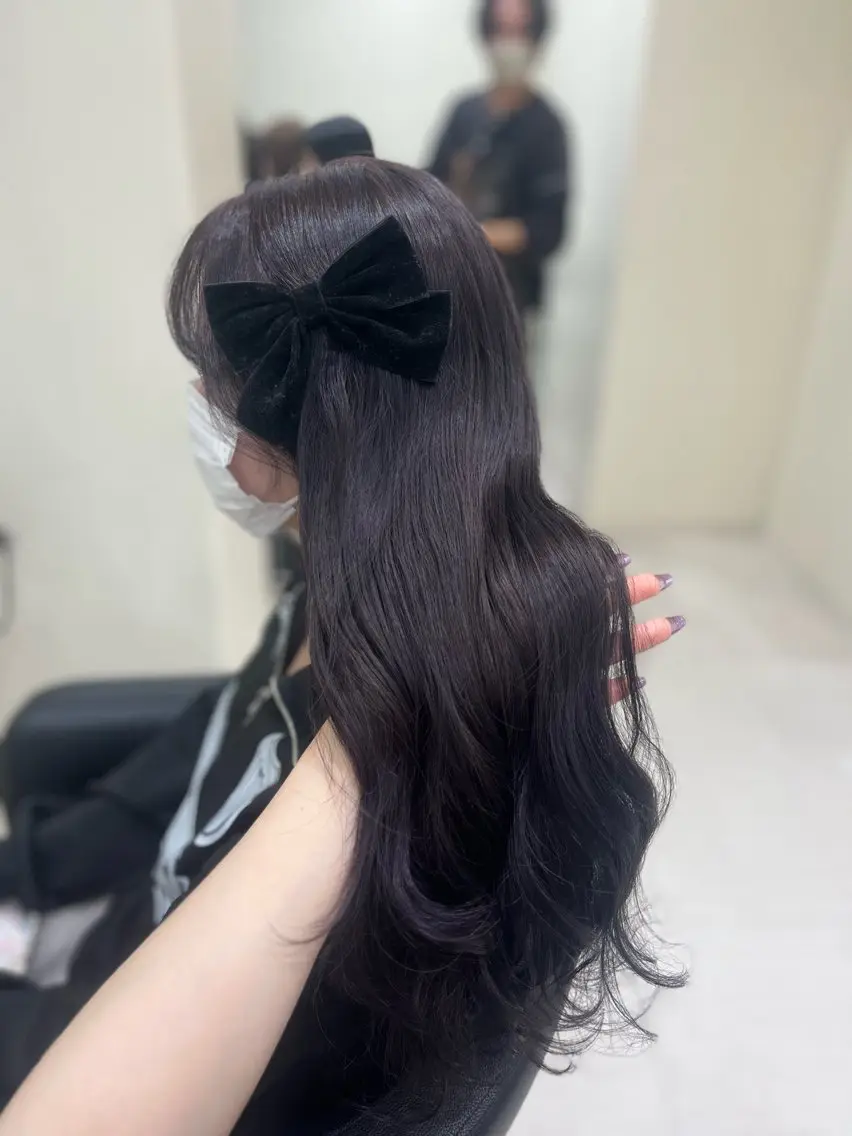 カラー ヘアカラー トリートメント ベージュ・ラベンダー カラー🎀りりのヘアスタイル