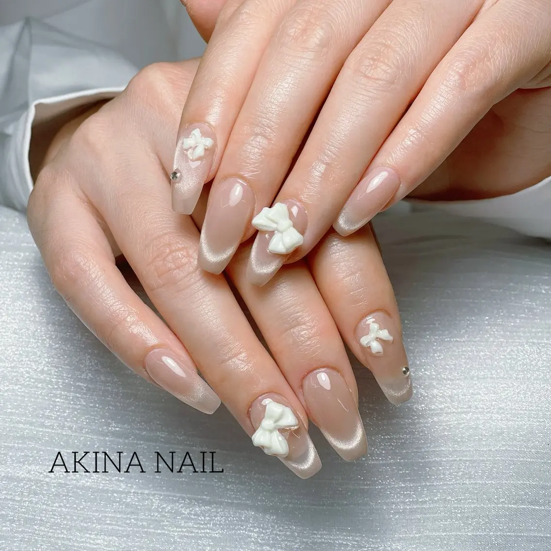 セミロング ハンドネイル Akina Nail 亀戸のネイルデザイン