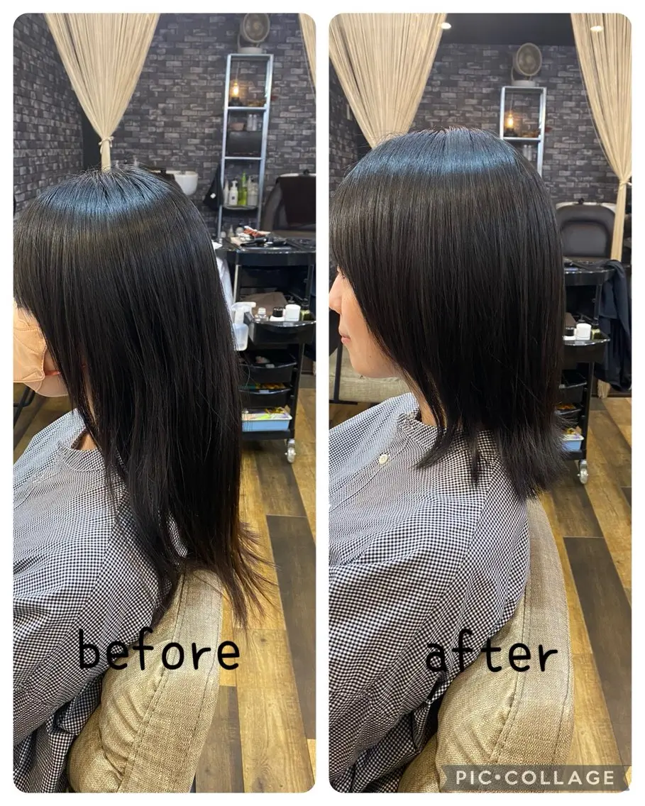 ミディアム ひばりヶ丘美容室 カット石井里佳のヘアスタイル