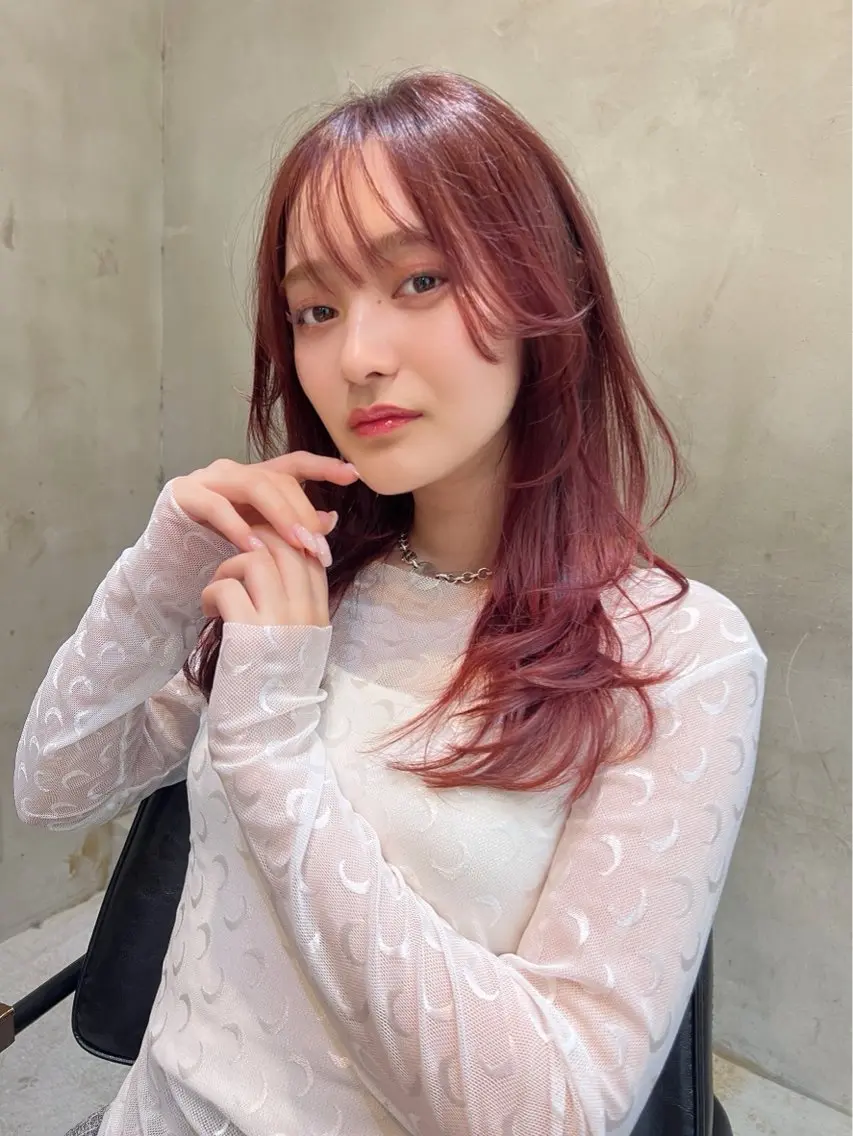 ロング カラー 艶髪／韓国ヘア🎀 Kanon︎︎⁺.のヘアスタイル