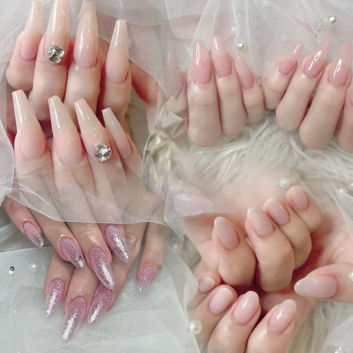 ネイル ストーンネイル ハンドネイル EMU NAILのネイルデザイン