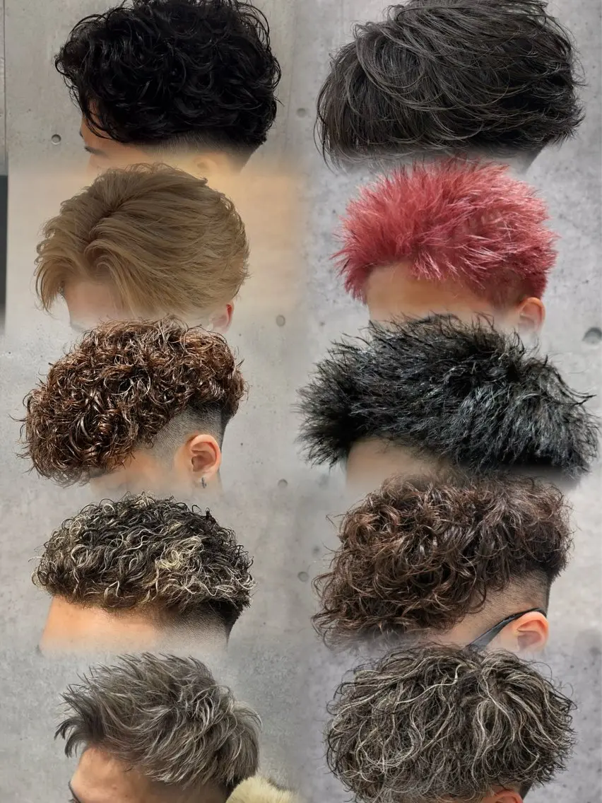 パーマ メンズ フェードカット メンズパーマ カット ヘアカラー パーマ 🔥メンズ特化🔥 匠翔のヘアスタイル