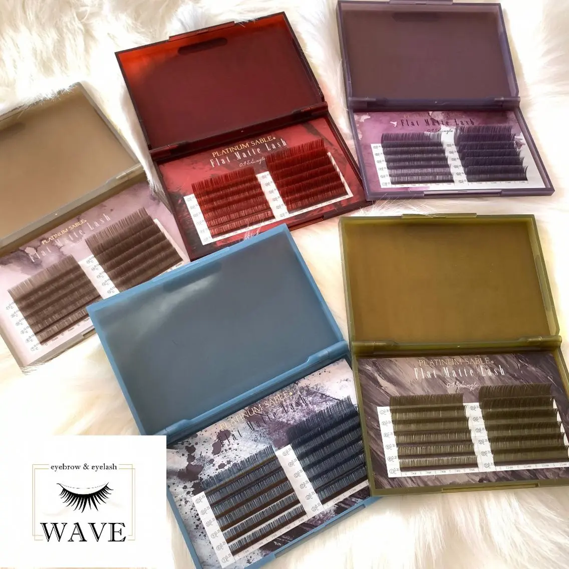 マツエク・マツパ フラットラッシュ brow&lash WAVEのマツエク・マツパデザイン