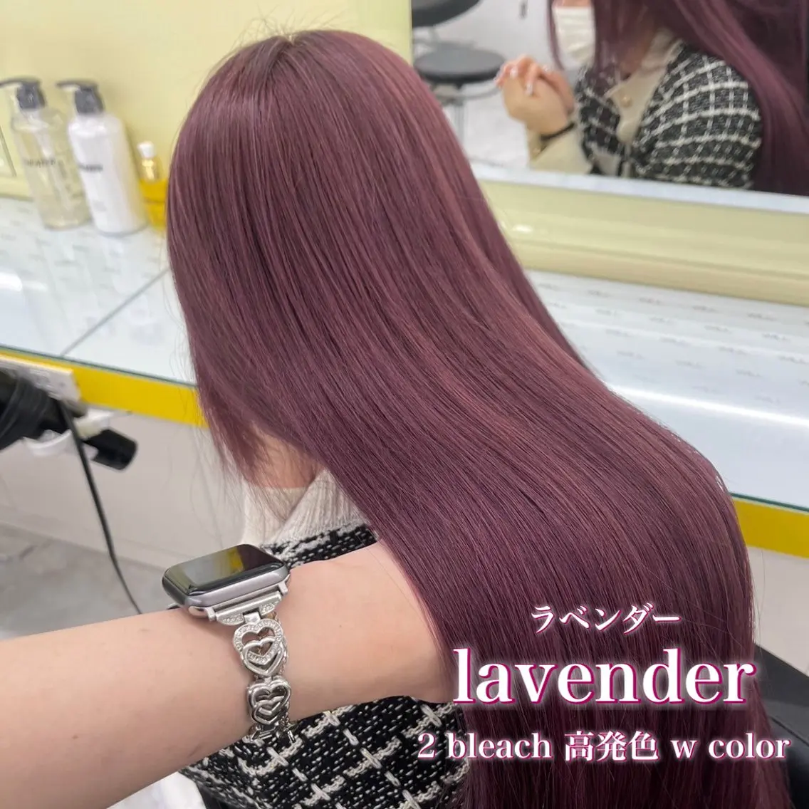 ロング ヘアカラー 🎀暖色カラー🎀 韓国ヘア まなかのヘアスタイル