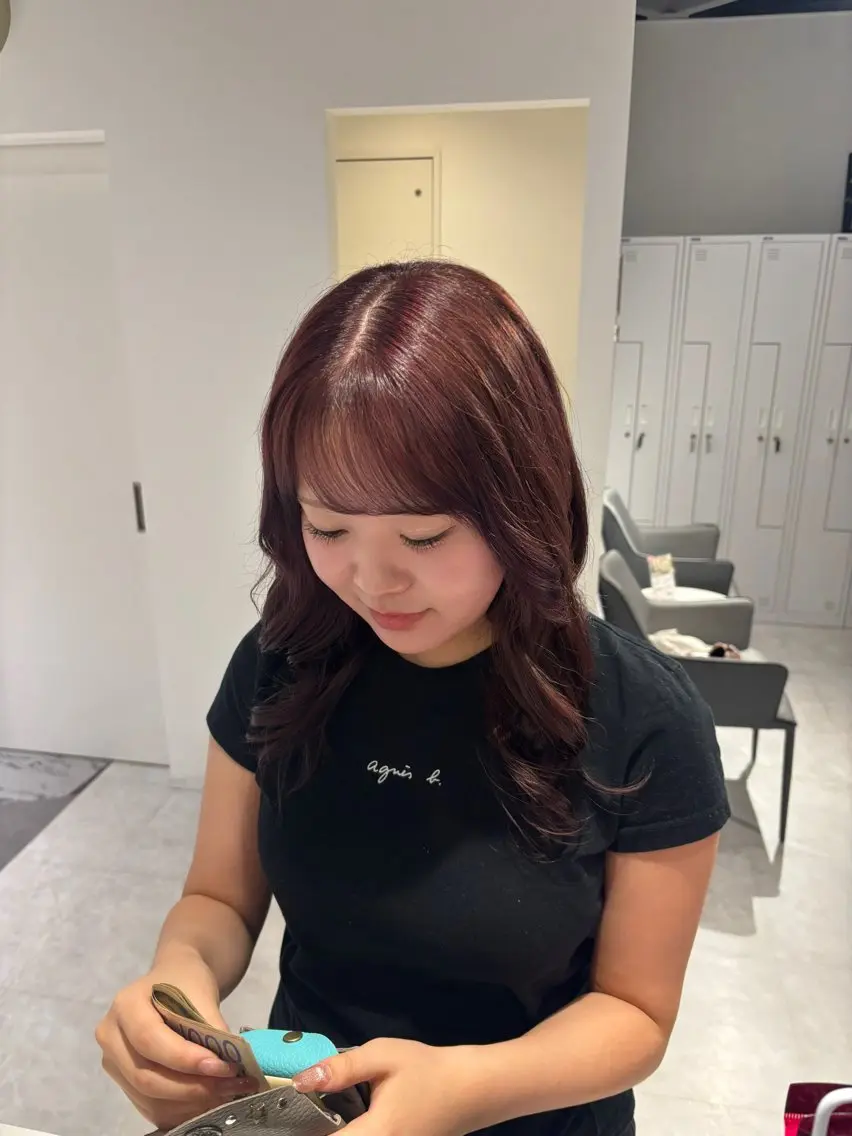 カラー ヘアカラー トリートメント 藤井 日向のヘアスタイル