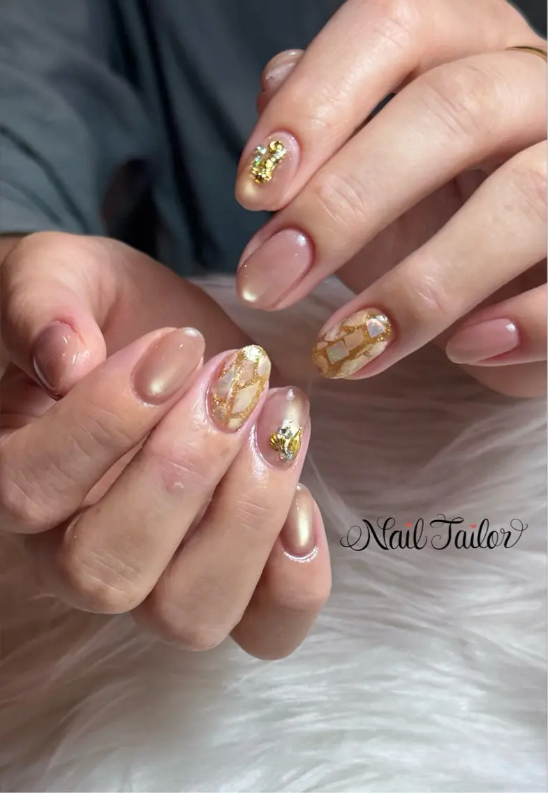 ネイル マグネットネイル オフィスネイル 夏ネイル ハンドネイル NailTailor ネイルテイラーのネイルデザイン