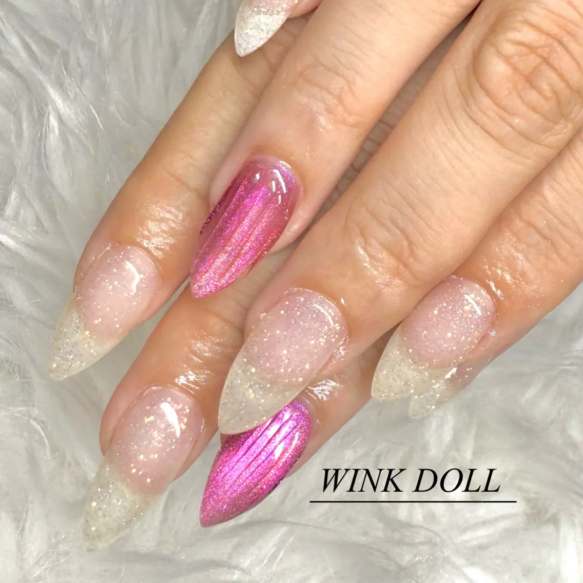 ネイル ハンドネイル WINK DOLL 🌹RIANのネイルデザイン