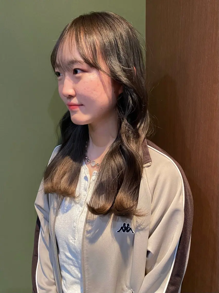 ミディアム カラー 透明感カラー グレージュ カット ヘアカラー トリートメント mai / linoah˚✧のヘアスタイル